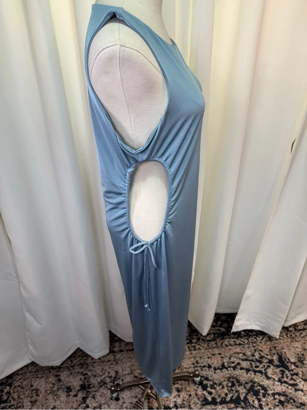 NWT Jade Swim ‘Callie’ Swim Dress Coverup in “Azure” Blue Size Large